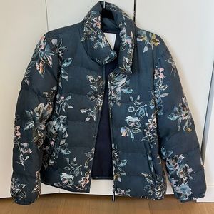 Floral Print Puffer Jacket size Small